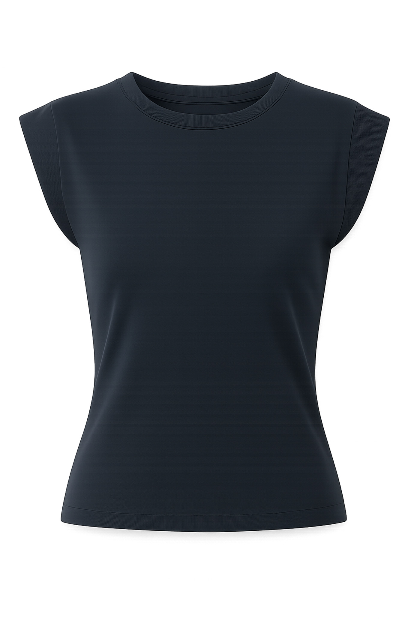 CIARA CAP SLEEVE CREW NECK TOP BLUE