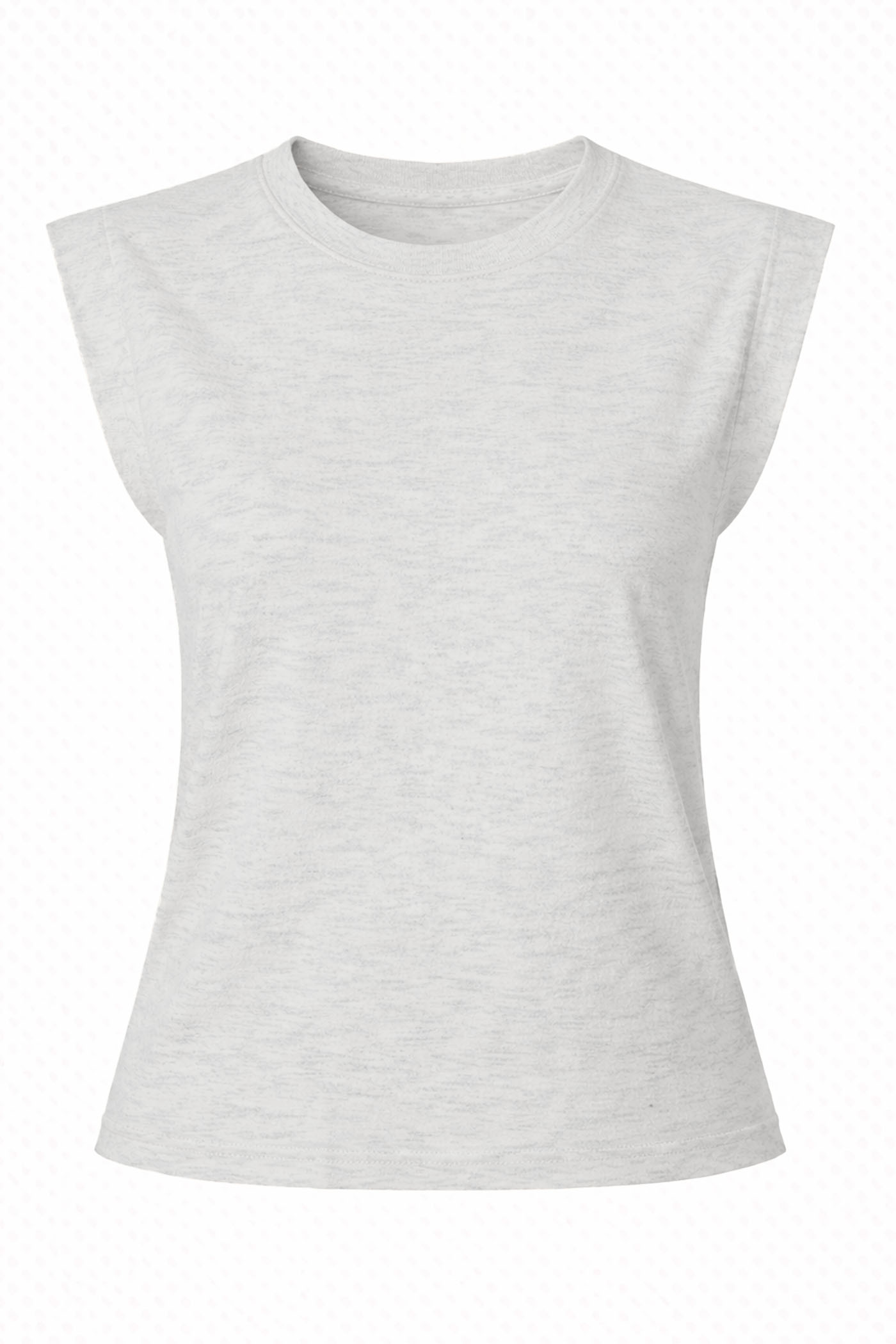 CIARA CAP SLEEVE CREW NECK TOP GREY