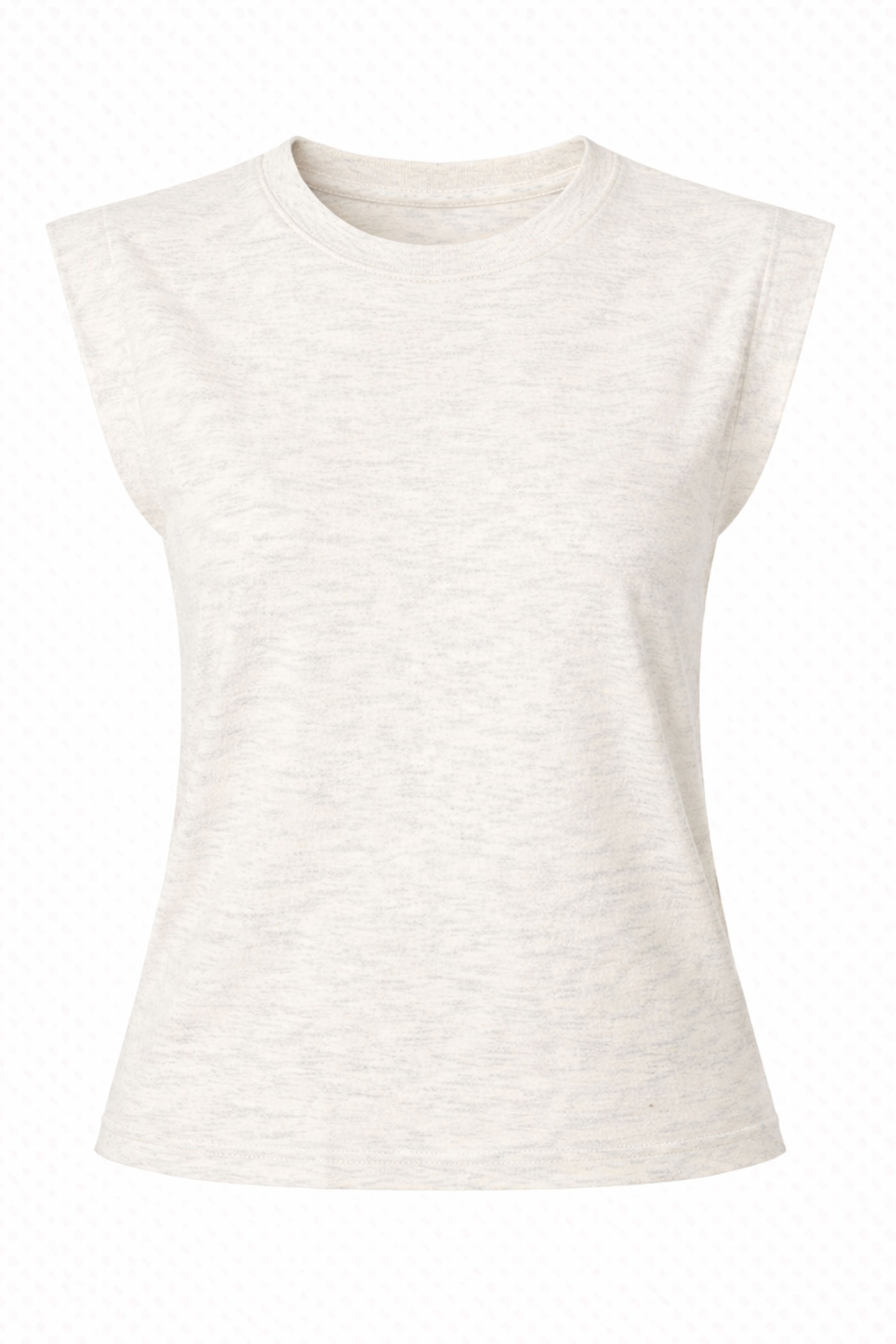 CIARA CAP SLEEVE CREW NECK TOP WHITE
