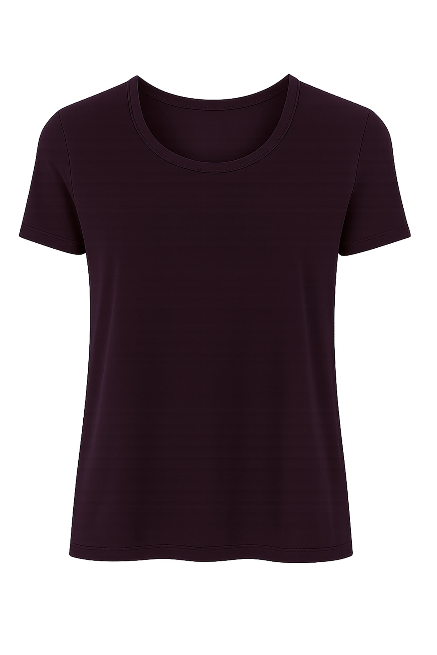 TATI SHORT SLEEVE CREW NECK TOP PURPLE