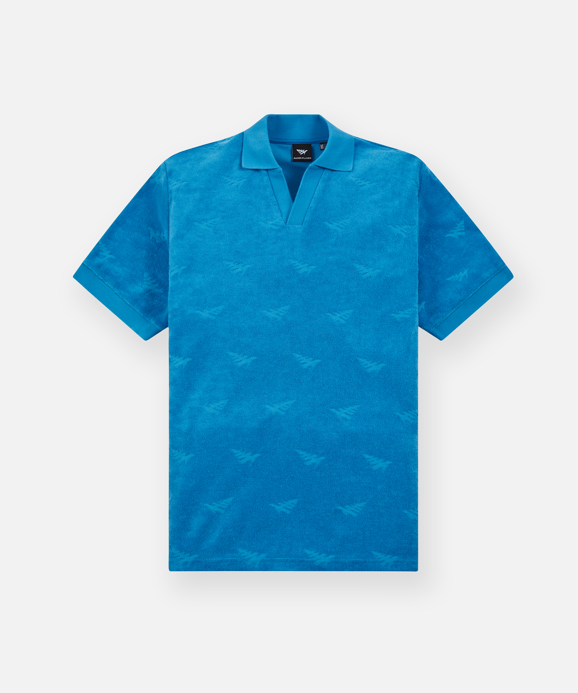 Paper Planes Jacquard Terry Johnny Collar Polo