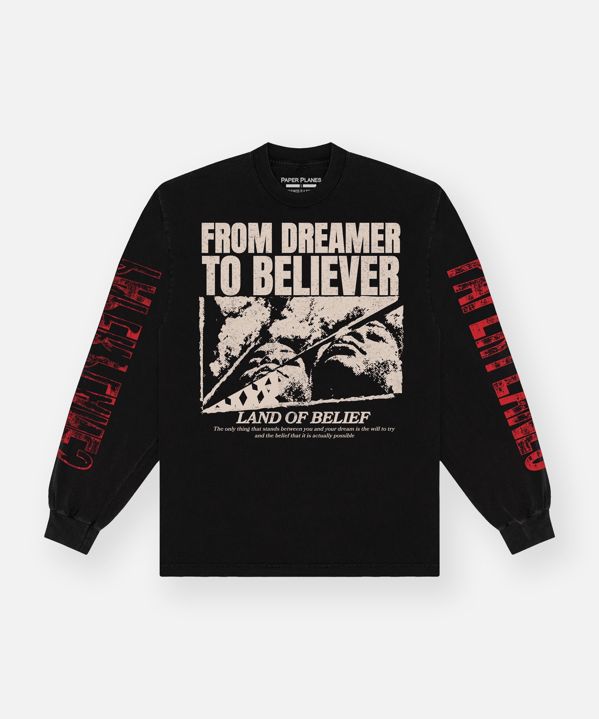 Paper Planes Dreamer to Believer Long Sleeve Tee